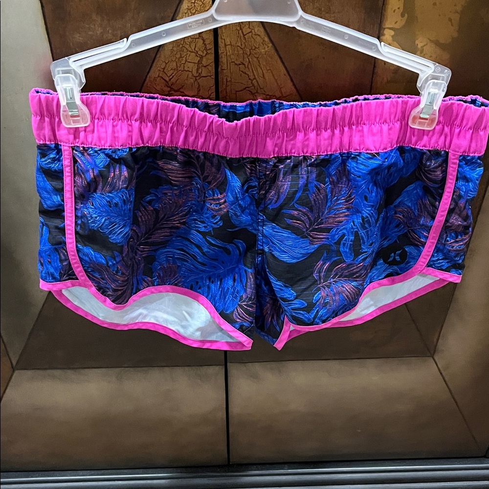 Hurley Women's Board Shorts - Pink and Blue